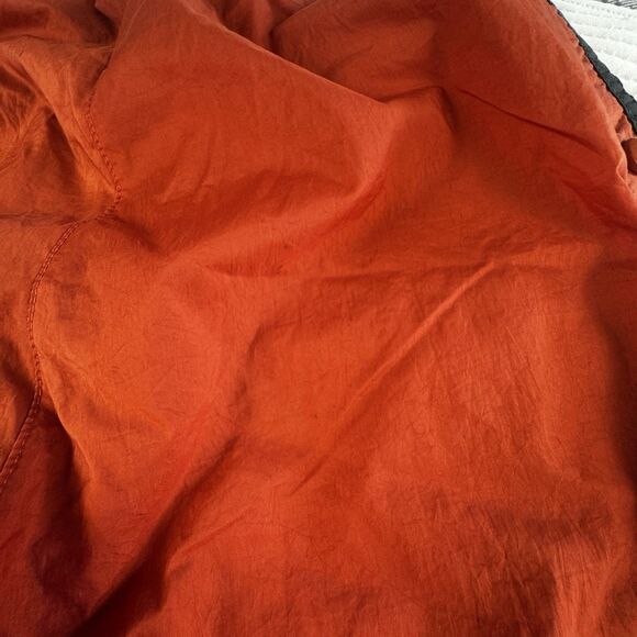 VTG Adidas Lined Windbreaker Pants Mens M Orange Y2K Tear Away Track - Picture 11 of 11